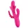 SMILE - vibrador triplo com línguas (rosa)