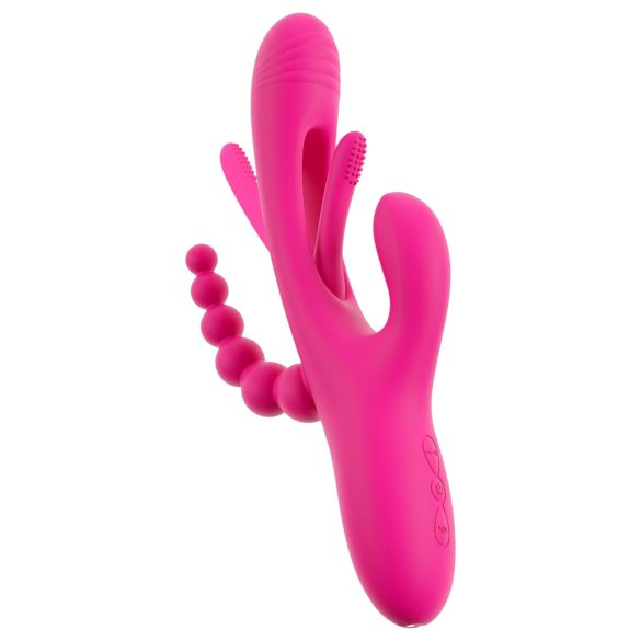 SMILE - Vibrador triplo com braços e língua (rosa)