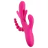 SMILE - vibrador triplo com línguas (rosa)