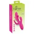 SMILE - vibrador triplo com línguas (rosa)