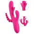 SMILE - vibrador triplo com línguas (rosa)