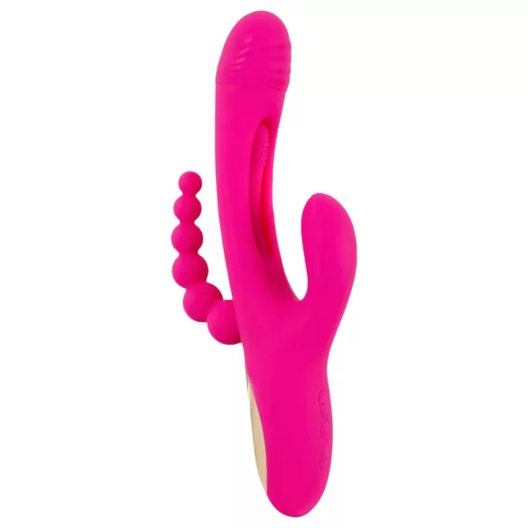 SMILE - vibrador triplo com línguas (rosa)