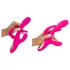 SMILE - vibrador triplo com línguas (rosa)