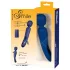 Smile - Vibrador massageador 2 em 1 com língua (azul)