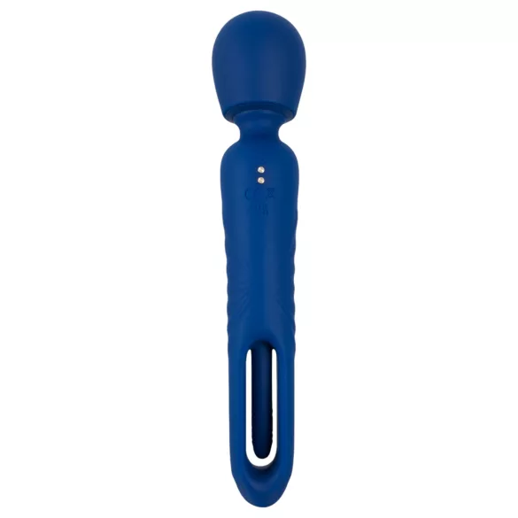 Smile - Vibrador massageador 2 em 1 com língua (azul)