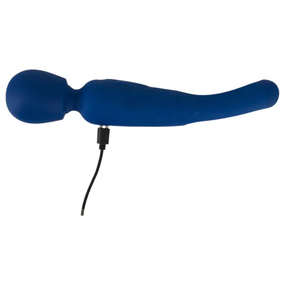 Smile - Vibrador massageador 2 em 1 com língua (azul)