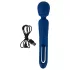 Smile - Vibrador massageador 2 em 1 com língua (azul)