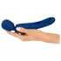 Smile - Vibrador massageador 2 em 1 com língua (azul)