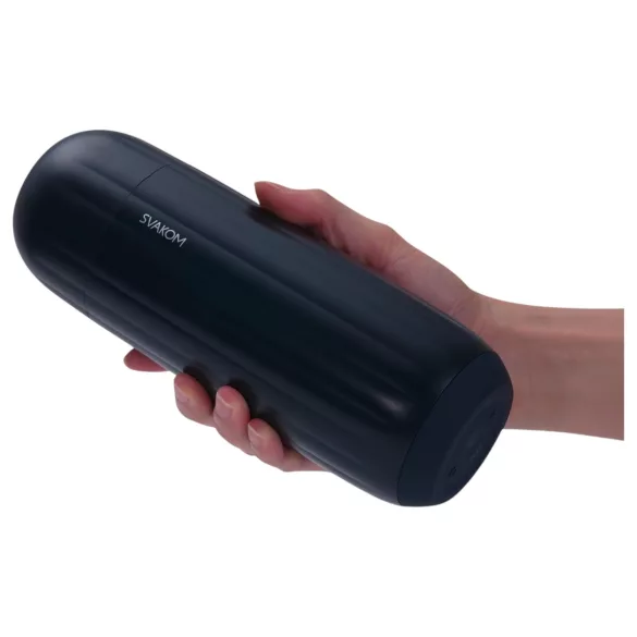 Svakom Sam Neo 2 - masturbador masculino inteligente - silicone preto e branco