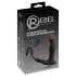 Rebel - vibrador próstata com movimento de impulso - silicone preto