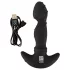 ANOS - vibrador próstata com anel estimulador - silicone preto