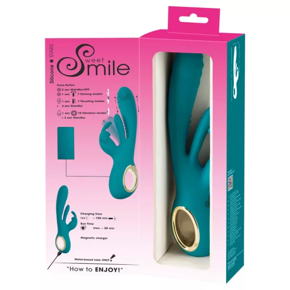 Smile - vibrador ponto G e clitóris com movimento pulsante - verde