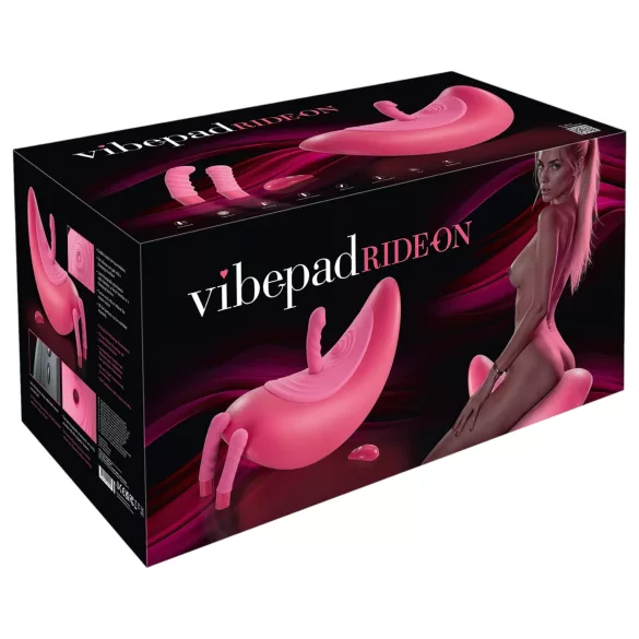 VibePad Rideon - vibrador cavalgar ponto G e clitóris pulsante - silicone rosa