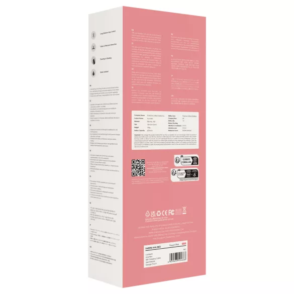 Svakom Ava Neo - vibrador de ponto G com movimento de vai-e-vem inteligente controlado por app (rosa)