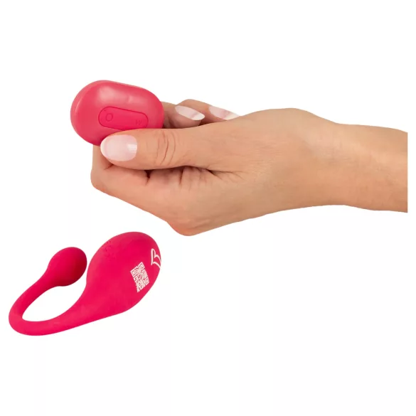 Beau Coeur Coral - ovo vibratório com controlo remoto (rosa)