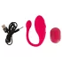Beau Coeur Coral - ovo vibratório com controlo remoto (rosa)