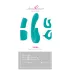 Beau Coeur Naira - vibrador ponto G e clitóris - silicone verde