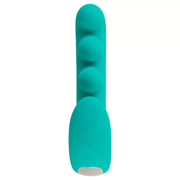 Beau Coeur Sylora - vibrador 2 em 1 com pérolas (verde)