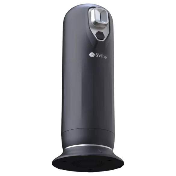 Snail Vibe Jet - masturbador masculino com função de aquecimento - preto