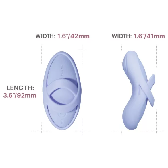 Svakom Echo 2 - vibrador de dedo inteligente - silicone azul