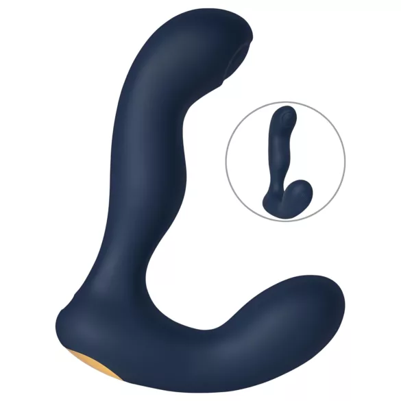 Svakom Iker Neo - vibrador anal interativo pulsante - silicone azul