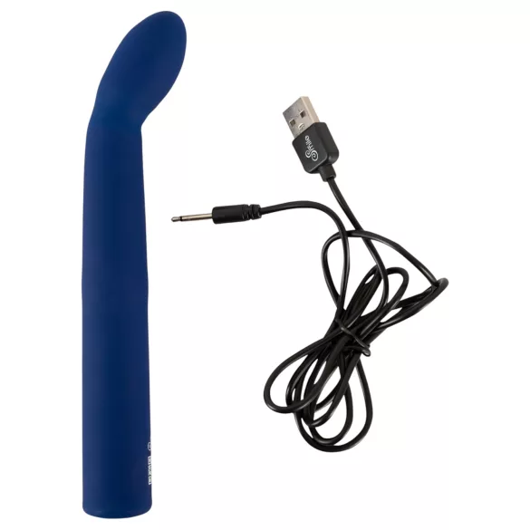 Smile - vibrador ponto G curvado - silicone azul