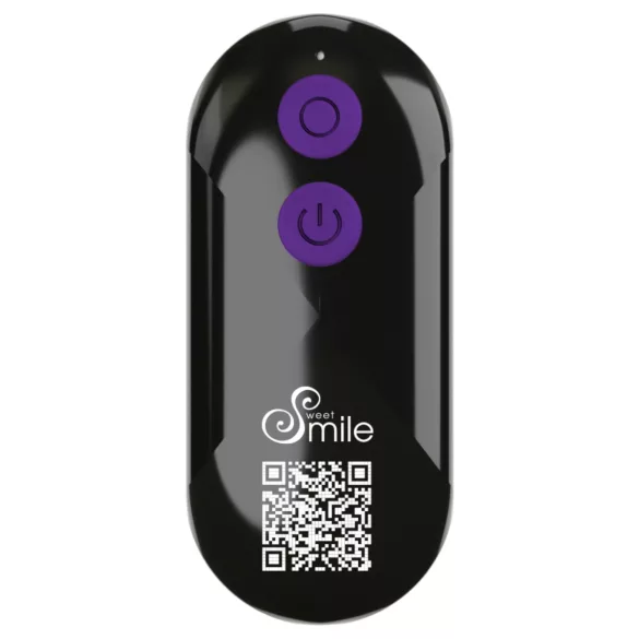Smile - vibrador anal e estimulador de clitóris 2 em 1 - silicone roxo