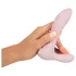 Beau Coeur Cerya - vibrador mini com estimulador clitóris - cor rosa claro