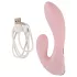 Beau Coeur Cerya - vibrador mini com estimulador clitóris - cor rosa claro