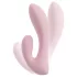 Beau Coeur Cerya - vibrador mini com estimulador clitóris - cor rosa claro
