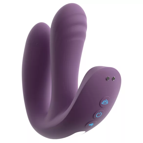 Beau Coeur Mireva - vibrador triplo com controle remoto - silicone roxo
