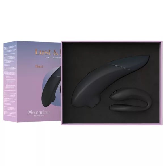 Womanizer Lust&Luxury - vibrador clitóris e casal - preto