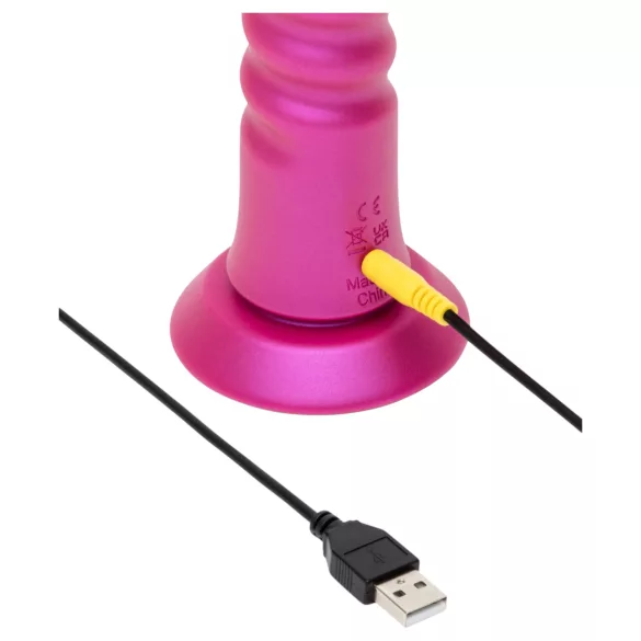 ROMP Jiggle - vibrador empurrador com ventosa (rosa)