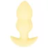 Cuties Mini - plug anal vibratório texturizado - silicone amarelo