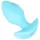 Cuties Mini - plug anal vibratório - silicone azul
