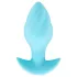 Cuties Mini - plug anal vibratório - silicone azul