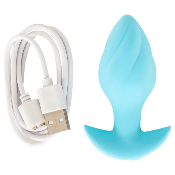 Cuties Mini - plug anal vibratório - silicone azul