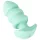 Cuties Mini - plug anal vibratório com esferas - silicone verde
