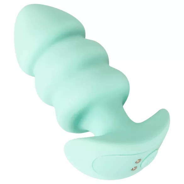 Cuties Mini - plug anal vibratório com esferas - silicone verde