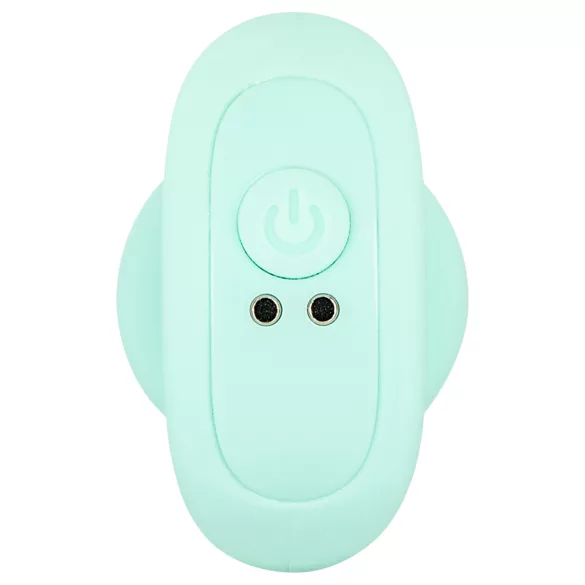 Cuties Mini - plug anal vibratório com esferas - silicone verde
