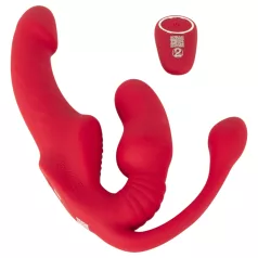   You2Toys Strapless - vibrador triplo de usar com arnês (rosa)