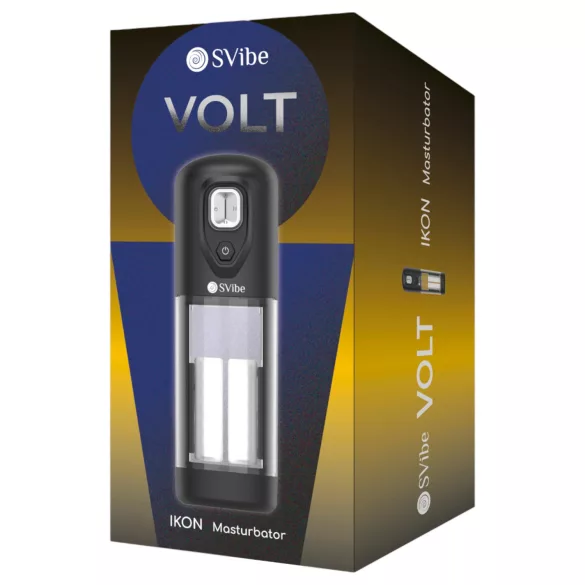 Snail Vibe Ícone Volt - masturbador automático (preto)