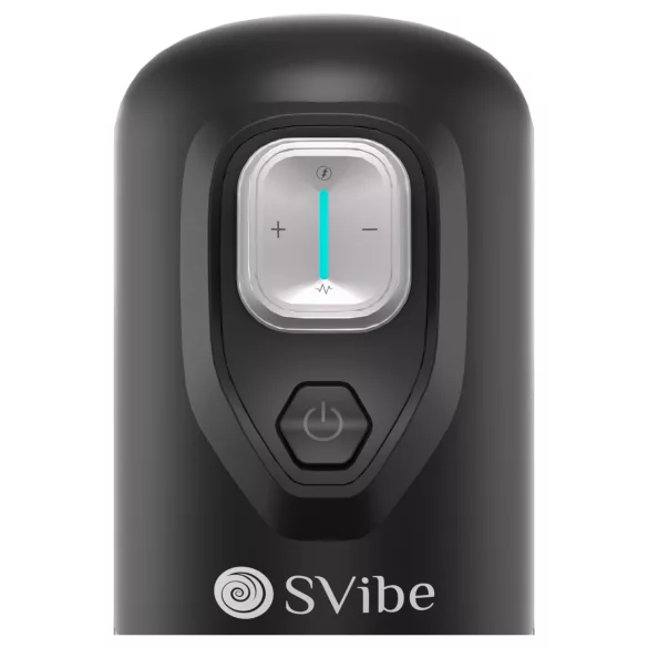 Snail Vibe Ikon Spark - masturbador automático masculino - silicone preto