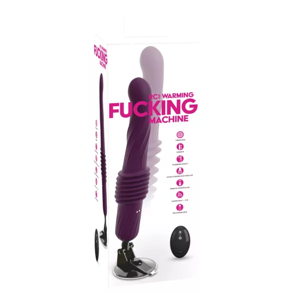 You2Toys - vibrador de impulso aquecido com controlo remoto (roxo)