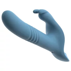   You2Toys - Vibrador com arnês de coelhinho em 3 peças com comando remoto (azul)