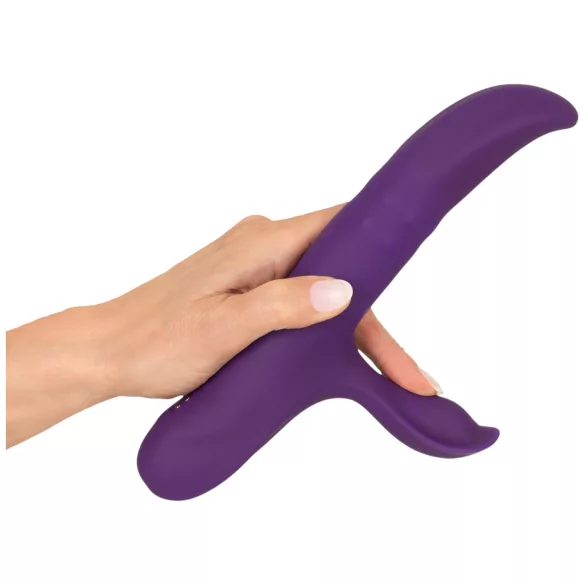 You2Toys - vibrador com braço estimulador do clitóris oscilante e anel móvel (roxo)