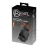 Rebel - vibrador peniano para homens com estimulador móvel da glande (preto)