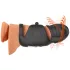 Rebel - vibrador peniano para homens com estimulador móvel da glande (preto)