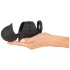 Rebel - vibrador peniano para homens com estimulador móvel da glande (preto)