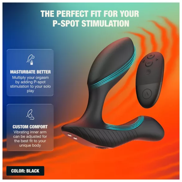 Arcwave Perk - vibrador de próstata com controlo remoto (preto)